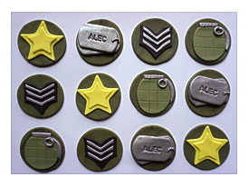 12 Army Military Fondant Cupcake Toppers By TopperBuddies On Etsy