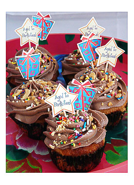 Snickers Birthday Cupcakes for ME!