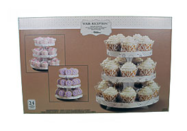 Wilton Your Reception Wedding Cupcake Stand Kit With 24 Wraps And Cups