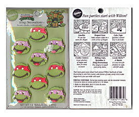 Wilton Mint flavored "TEENAGE MUTANT NINJA TURTLES" Icing