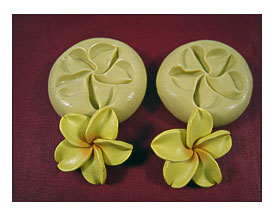 Plumeria Flower 2 Set Silicone Molds Gumpaste Fondant Cake Chocolate