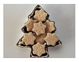 Ms. Fox's Sweets Mint & Dark Chocolate Snowflake Candy